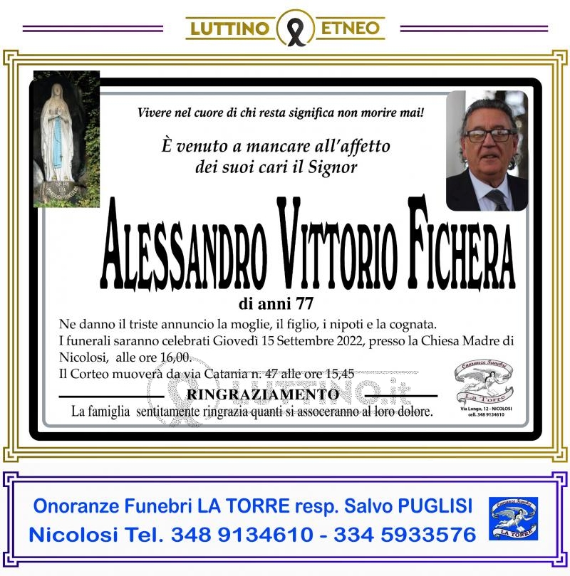 Alessandro Vittorio  Fichera 